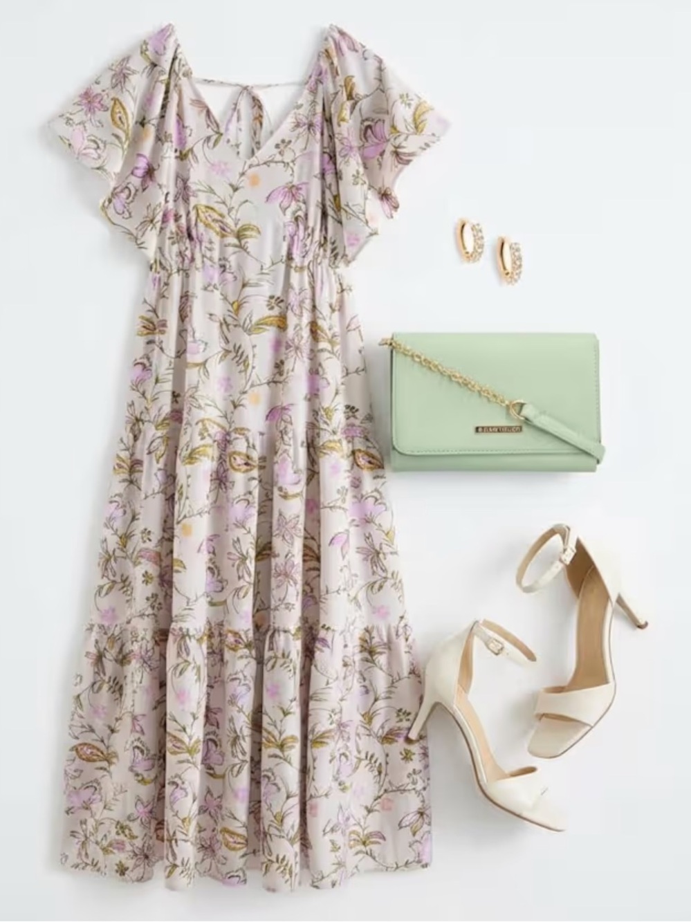 NWT Market & Spruce Floral Tiered Maxi Dress